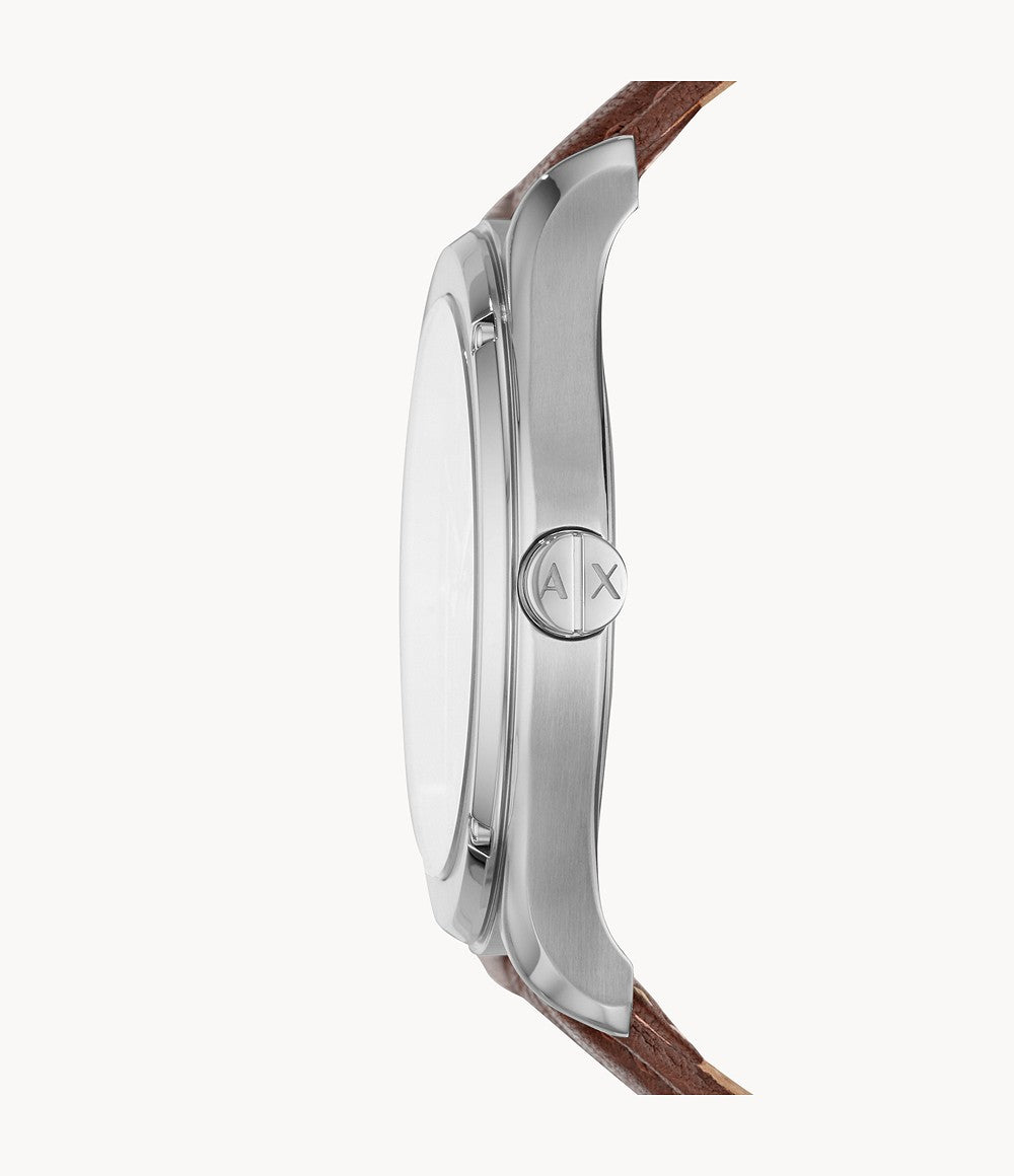 Armani AX2804 Exchange Three-Hand Brown Men Leather Watch Armani AX2804 Exchange Three-Hand Brown Men Leather Watch